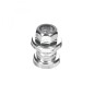 JEU DIRECTION FILETE 1" (PIVOT FOURCHE 22,2 INTERIEUR-30.0 EXTERIEUR-CONE 26,4) ERGOTEC S101GK ACIER NOIR A BILLE
