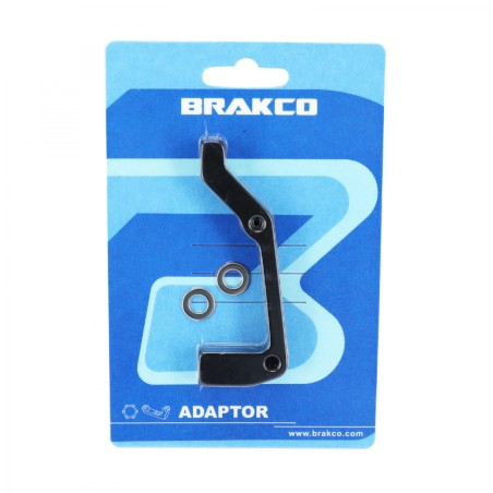 ADAPTATEUR FREIN A DISQUE VTT ARRIERE BRAKCO DISQUE 180mm ETRIER POST-MOUNT SUR CADRE INTERNATIONAL