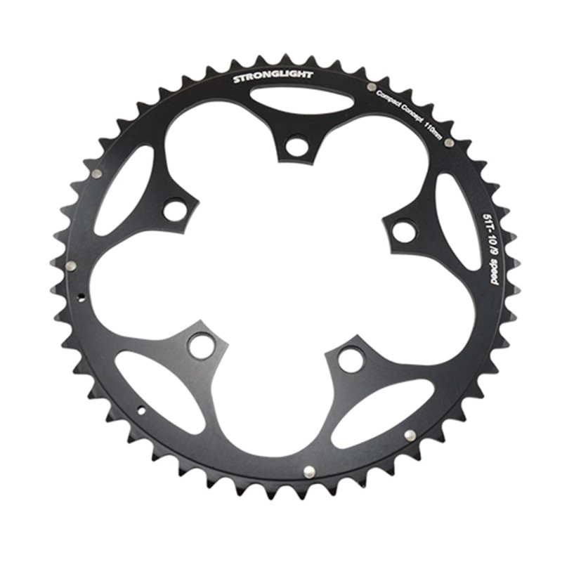 PLATEAU ROUTE DIAM 110 EXTER 46DTS NOIR ALU 5083 STRONG 10/9V. 5 BRANCHES