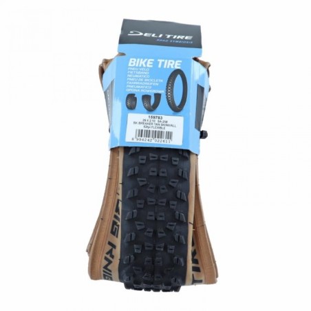 Pneu vtt 29x2.10 ts Deli big knight anti-crevaison 1.3mm noir/marron tan sa-258 (54-622)