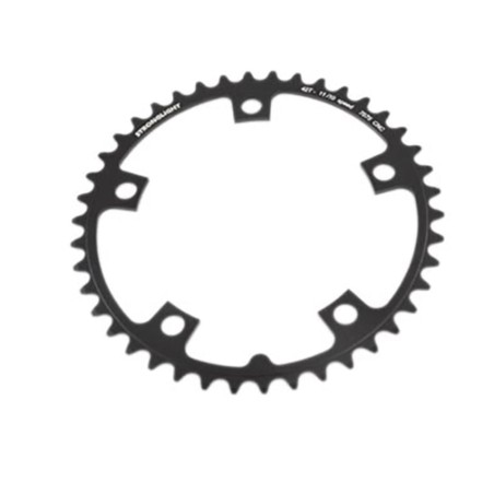 PLATEAU ROUTE DIAM 130 INTER 42DTS NOIR ALU 7075 STRONG 11/10V. 5 BRANCHES