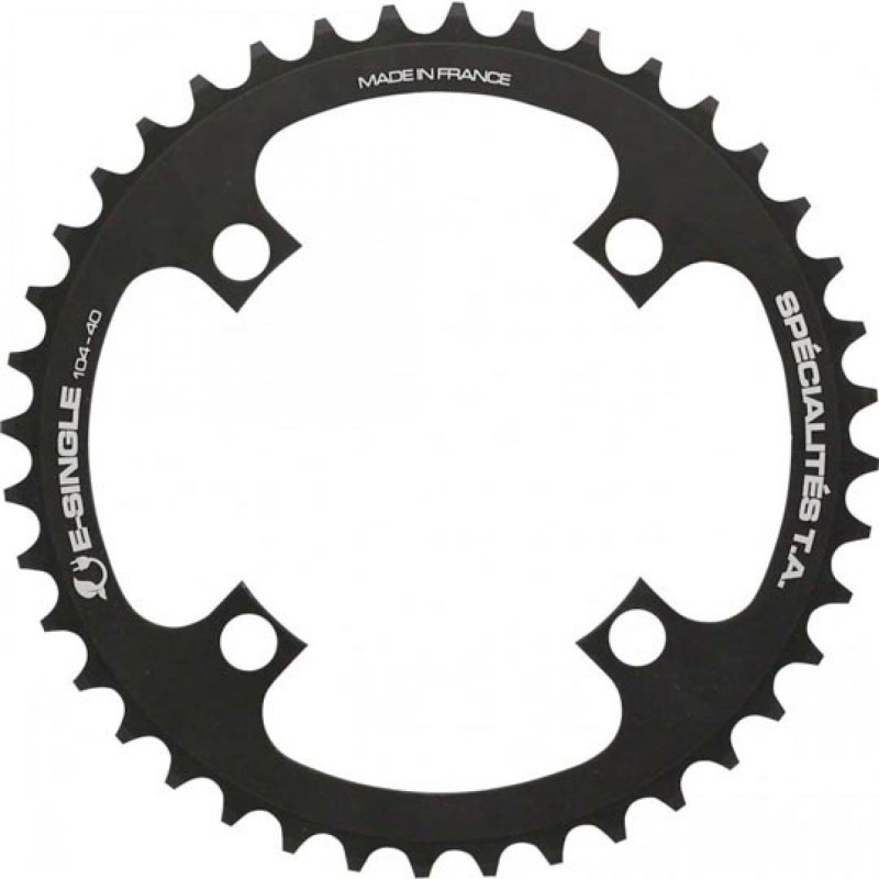 PLATEAU VTT MONO DIAM 104 EXTER 42DTS NOIR 4 BRANCHES TA E SINGLE (COMP. SHIMANO/BROSE/YAM