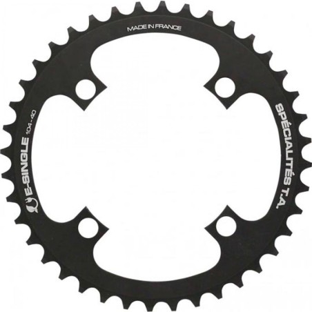 PLATEAU VTT MONO DIAM 104 EXTER 44DTS NOIR 4 BRANCHES TA E SINGLE (COMP. SHIMANO/BROSE/YAM