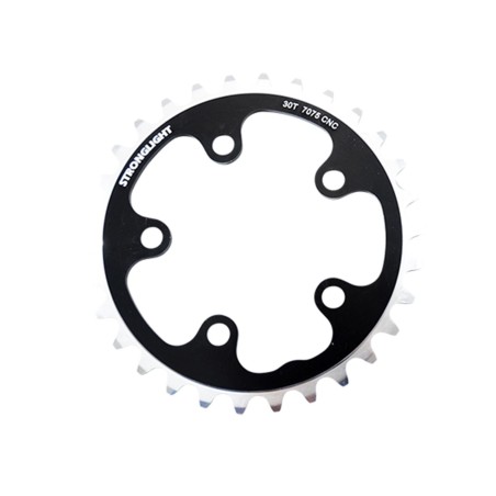 PLATEAU ROUTE DIAM 74 INTER 30DTS NOIR ALU 7075(COMP.SHIMANO/CAMPA)STRONG 8/9/10V.5BRANCHE
