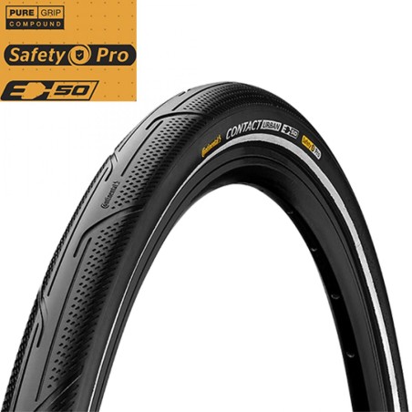 Pneu vtc/urbain 700x40 tr Continental contact urban tt noir (40-622) e-bike/vae 50 km/h