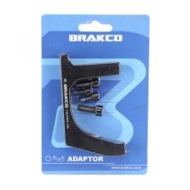 ADAPTATEUR FREIN A DISQUE ROUTE AVANT BRAKCO DISQUE 180mm ETRIER POST-MOUNT SUR FOURCHE FLATMOUNT