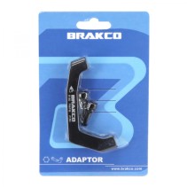 ADAPTATEUR FREIN A DISQUE ROUTE ARRIERE BRAKCO DISQUE 180mm ETRIER POST-MOUNT SUR CADRE FLATMOUNT