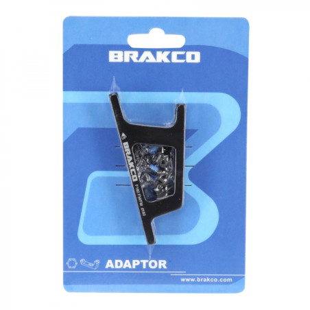 ADAPTATEUR - REHAUSSE FREIN A DISQUE ROUTE FLATMOUNT AVANT BRAKCO ETRIER 140mm POUR DISQUE 180mm