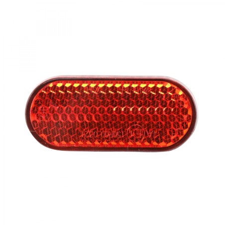 REFLECTEUR - CATADIOPTRE TIGE DE SELLE ROUGE ADHESIF - 50X22 (VENDU A L'UNITE)