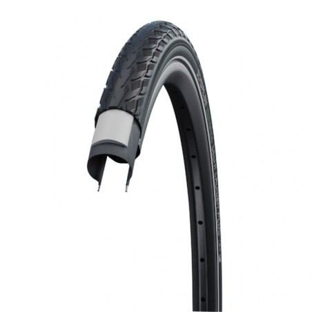 PNEU URBAIN 26X1 3/8 TR SCHWALBE DELTA CRUISER PLUS TT NOIR (37-590) - 4026495906753