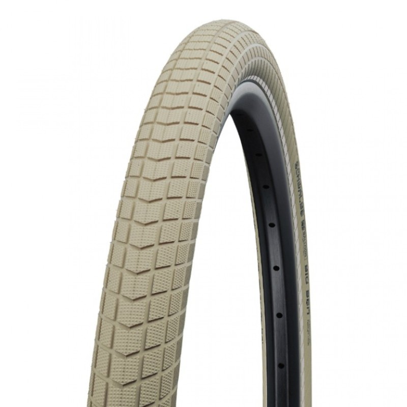 Pneu vtt/urbain 26x2.15 tr Schwalbe big ben creme (55-559)