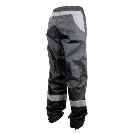 PANTALON DE PLUIE WATERPROOF NOIR AVEC REFLECTEUR TAILLE  M (HOMOLOGUE CE) -TAILLE 1.68 à 1.78m