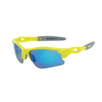 LUNETTES VELO GIST ENFANT SKATE MONTURE JAUNE FLUO (2 VERRES INTERCHANGEABLES)