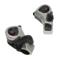 MANETTE VTT P2R RESINE NOIR A COLLIER 7V. AVEC CADRANS ET BOUTON POUSSOIR  (PAIRE)