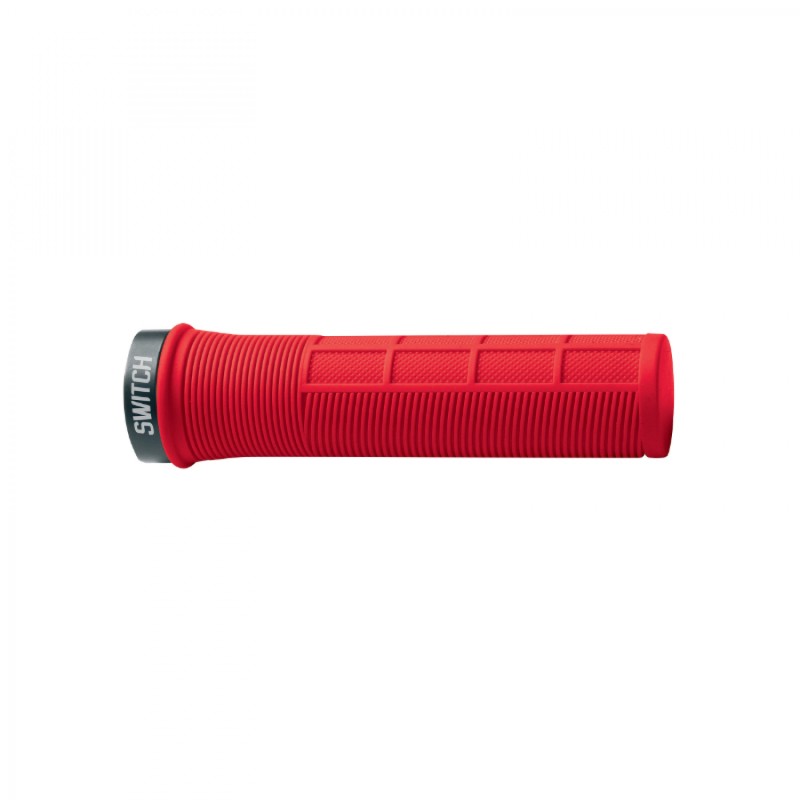 POIGNEE CITY-VTT SWITCH SUPERGRIP LOCK-ON ROUGE (PAIRE)
