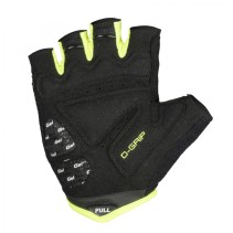 GANTS VELO COURT GIST D-GRIP GEL ETE JAUNE FLUO XL (PAIRE SUR CARTE) AVEC VELCRO  -5511