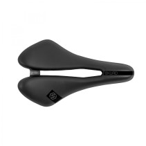 SELLE SKUAD ROUTE OREGON NOIRE AVEC TROU CENTRAL RAIL METAL 258x153mm