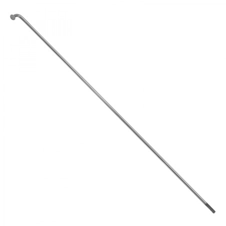 RAYON LEADER FOX INOX ARGENT TETE COUDEE LG 203 DIAM 2.3mm (VENDU A L'UNITE) POUR LOTUS - HOLAND - ARIMO 26"