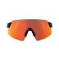 LUNETTES VELO GIST ADULTE TOCK MONTURE NOIRE (3 VERRES INTERCHANGEABLES ROUGE-TRANSPARENT-ORANGE TRANPARENT - PROTECTION 100%