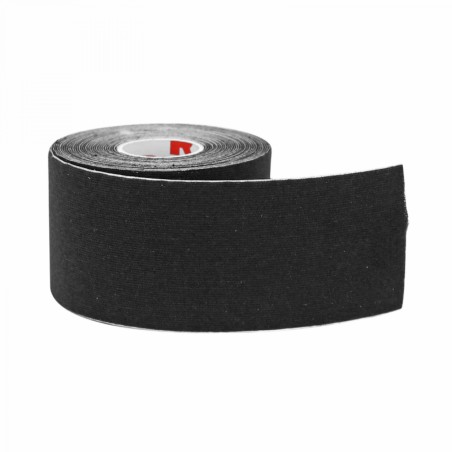 BANDE ADHESIVE TAPE KINESIOLOGY NOIR REVVI 50 mm x 5 M STIMULE L'ACTIVITE SANGUINE