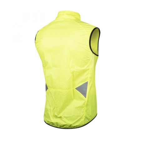 COUPE VENT GIST JAUNE FLUO SANS MANCHE  M -5258