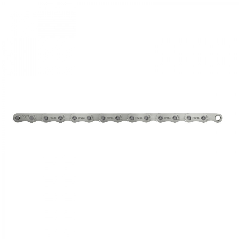 CHAINE VELO 12V. SRAM RIVAL ROUTE  FLATTOP ARGENT 120M ATTACHE RAPIDE
