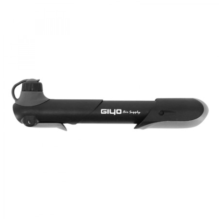 Pompe mini route-vtt giyo gp resine noir telescopique vp-vs (fixation porte bidon ou poche maillot) (sur carte) - lg 177mm et