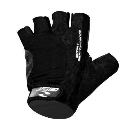 GANTS VELO COURT GIST PRO NOIR  M (PAIRE SUR CARTE) AVEC VELCRO  -5515