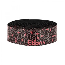 Ruban de guidon - cintre Newton ebon noir degrade rouge avec bouchons (confortable epaisseur 2.6mm)