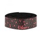 Ruban de guidon - cintre Newton ebon noir degrade rouge avec bouchons (confortable epaisseur 2.6mm)