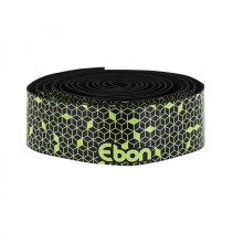 Ruban de guidon - cintre Newton ebon noir degrade jaune avec bouchons (confortable epaisseur 2.6mm)