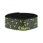 Ruban de guidon - cintre Newton ebon noir degrade jaune avec bouchons (confortable epaisseur 2.6mm)