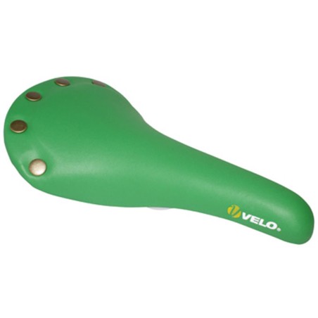 SELLE VELO VINTAGE VERT AVEC RIVETS 274x153