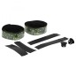 Ruban de guidon - cintre Newton ebon noir degrade vert avec bouchons (confortable epaisseur 2.6mm)
