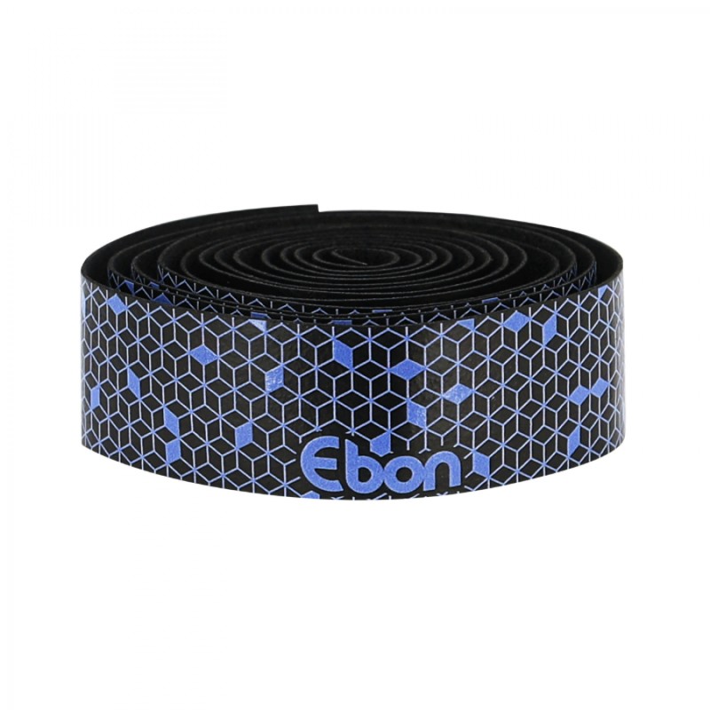 Ruban de guidon - cintre Newton ebon noir degrade bleu avec bouchons (confortable epaisseur 2.6mm)