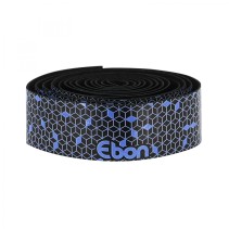 Ruban de guidon - cintre Newton ebon noir degrade bleu avec bouchons (confortable epaisseur 2.6mm)