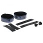 Ruban de guidon - cintre Newton ebon noir degrade bleu avec bouchons (confortable epaisseur 2.6mm)