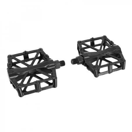 PEDALE VTT - BMX P2R PLATEFORME ALU NOIRE 1-2" (PAIRE)