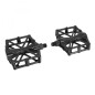 PEDALE VTT - BMX P2R PLATEFORME ALU NOIRE 1-2" (PAIRE)
