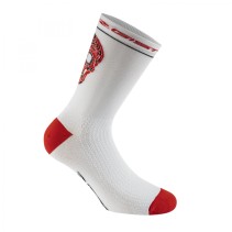 CHAUSSETTES-SOCQUETTES ETE GIST CRANE BLANC-ROUGE 40-43 ANTIBACTERIEN - HAUTEUR 18CM (PAIRE) -5860