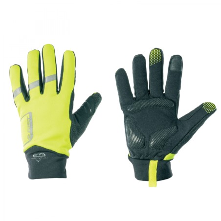 GANTS VELO HIVER LONG GIST WAY TOUCH MEMBRANE ANTI PLUIE ET IMPERMEABLE JAUNE FLUO   S (PAIRE SUR CARTE)   -5494