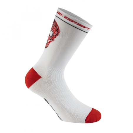 CHAUSSETTES-SOCQUETTES ETE GIST CRANE BLANC-ROUGE 44-47 ANTIBACTERIEN - HAUTEUR 18CM (PAIRE) -5860