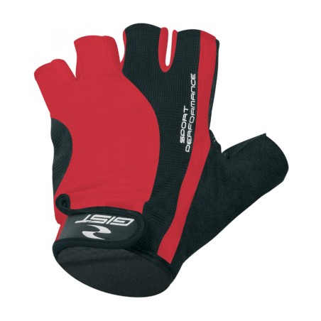 GANTS VELO COURT GIST PRO ROUGE  M (PAIRE SUR CARTE) AVEC VELCRO  -5515