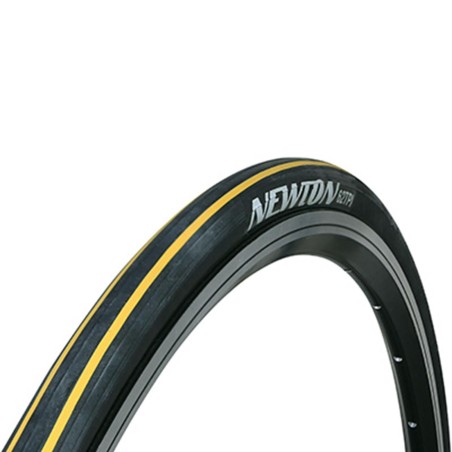 Pneu route 700 x 23 Newton e-01 noir liserets jaune ts (23-622)