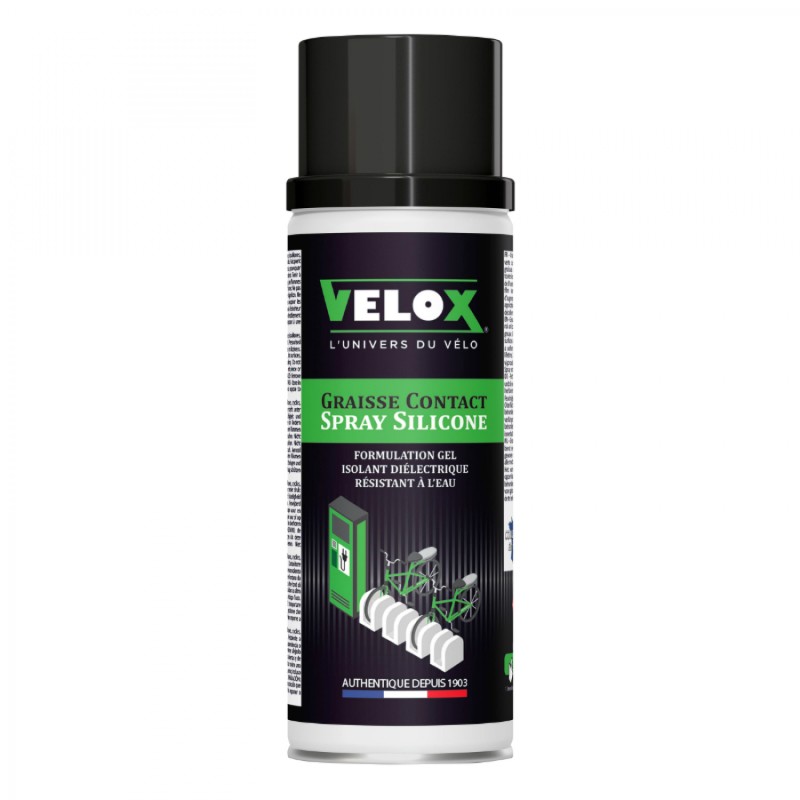 GRAISSE CONTACT - PROTECTION CONNEXION ELECTRIQUE VELOX VAE-E-BIKE (SPRAY 200ml) PROTEGE LES CONNECTIQUES DES BATTERIES CONTRE
