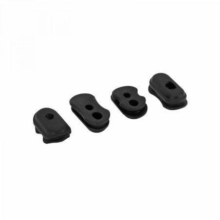 SUPPORT-PASSE CABLE TROTTINETTE POUR XIAOMI M365, ESSENTIAL, 1S, PRO, PRO 2 SILICONE NOIR (VENDU PAR 4)  -SELECTION P2R-