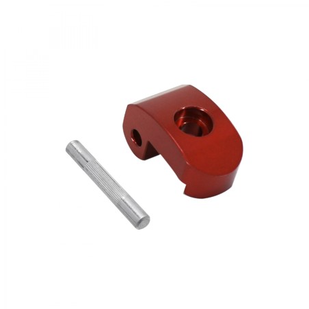 LOQUET-BLOCAGE CHARNIERE DE VERROUILLAGE RENFORCE POUR TROTTINETTE XIAOMI M365, 1S, ESSENTIAL, PRO, PRO 2 ACIER ROUGE (AVEC