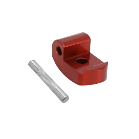 LOQUET-BLOCAGE CHARNIERE DE VERROUILLAGE RENFORCE POUR TROTTINETTE XIAOMI M365, 1S, ESSENTIAL, PRO, PRO 2 ACIER ROUGE (AVEC
