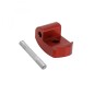 LOQUET-BLOCAGE CHARNIERE DE VERROUILLAGE RENFORCE POUR TROTTINETTE XIAOMI M365, 1S, ESSENTIAL, PRO, PRO 2 ACIER ROUGE (AVEC