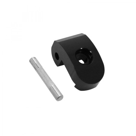 LOQUET-BLOCAGE CHARNIERE DE VERROUILLAGE POUR TROTTINETTE XIAOMI M365, 1S, ESSENTIAL, PRO, PRO 2 ALU NOIR (AVEC GOUPILLE)